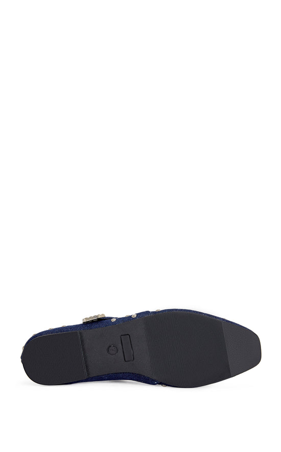 KENNITH-DKDENIM STUDDED BALLET FLAT