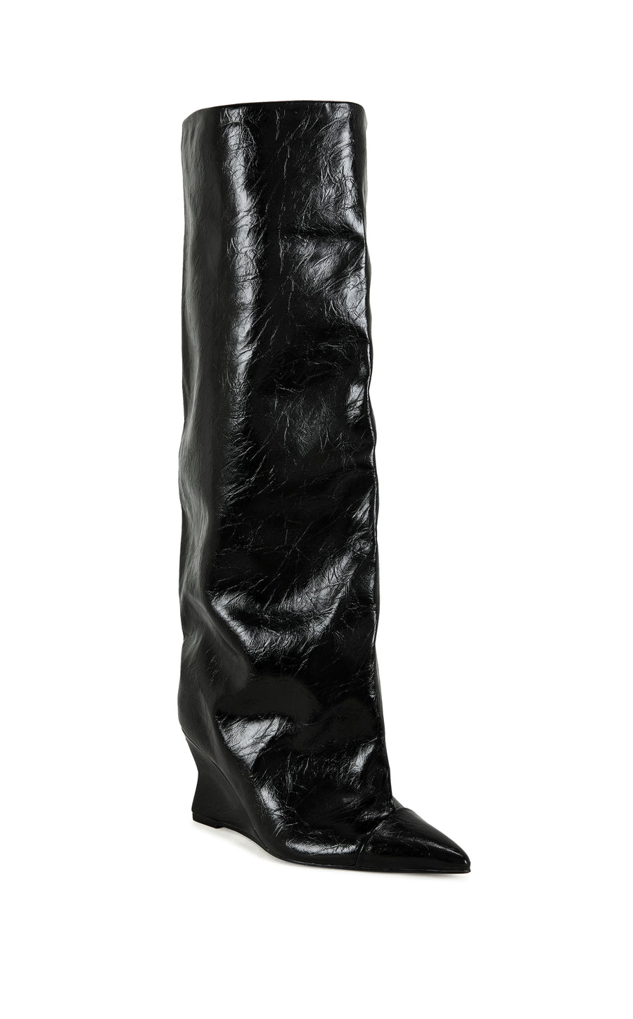 KENYA-BLACK WEDGE BOOT