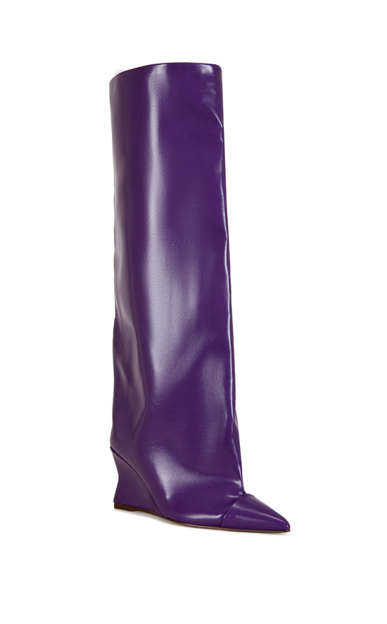 KENYA-PURPLE WEDGE BOOT