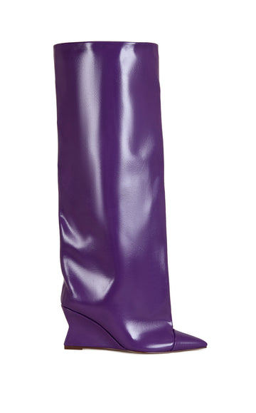 KENYA-PURPLE WEDGE BOOT