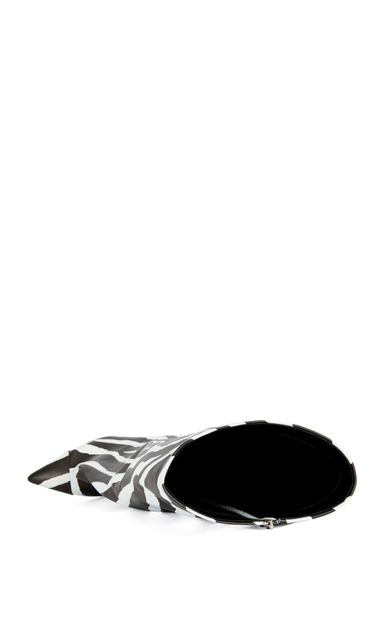 KENYA-ZEBRA WEDGE BOOT