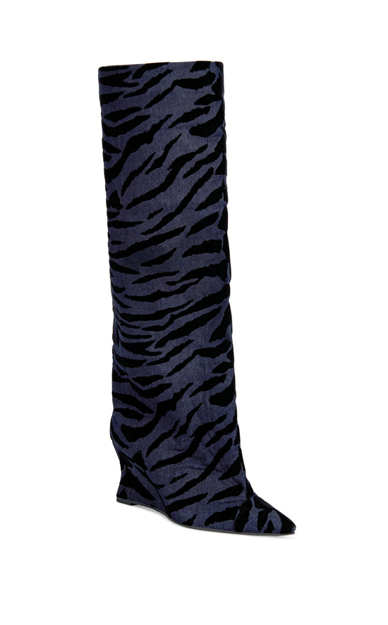 KENYA-DENIMTIGER WEDGE BOOT