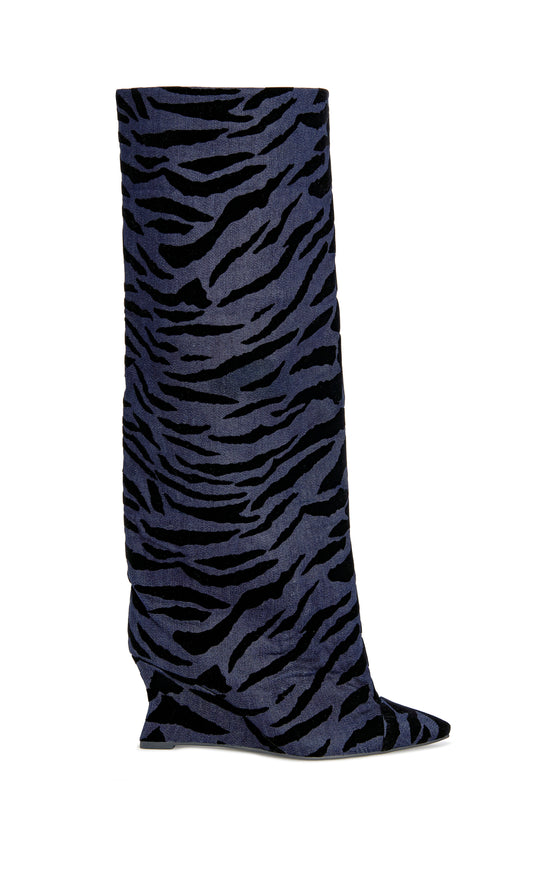KENYA-DENIMTIGER WEDGE BOOT