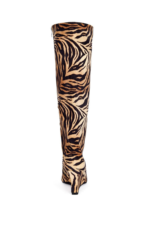 KENYA-TIGER WEDGE BOOT
