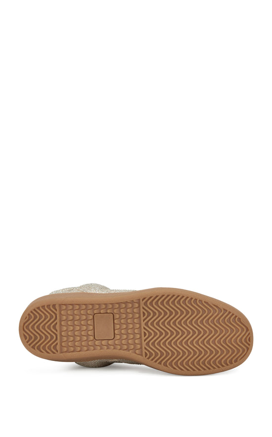 KIARA-GOLD EMBELLISHED WEDGE SNEAKER