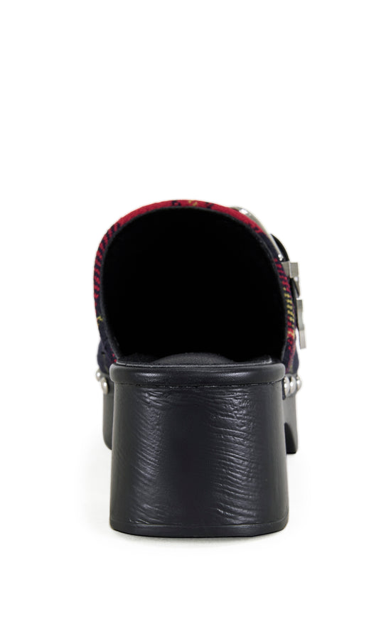 lalasasa LATIFAH-RED FLATFORM CLOG | AZALEA WANG