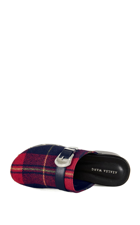 LATIFAH-RED FLATFORM CLOG