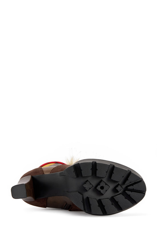 LEADER-BROWNMULTI PLATFORM FUR BLOCK BOOTIE