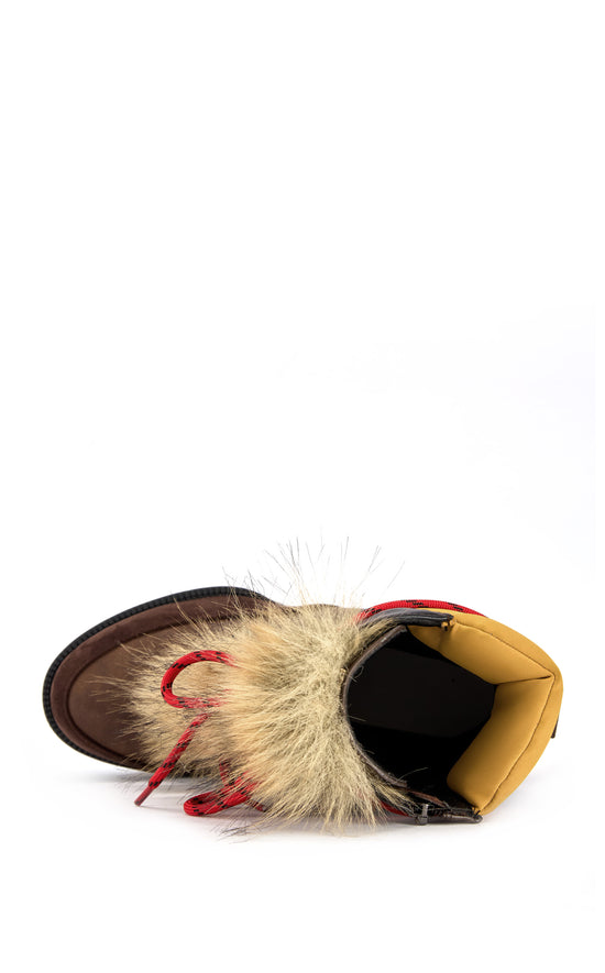 LEADER-BROWNMULTI PLATFORM FUR BLOCK BOOTIE