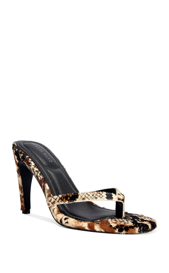 LEWIS-BROWNMULTI CALF HAIR STILETTO SANDAL