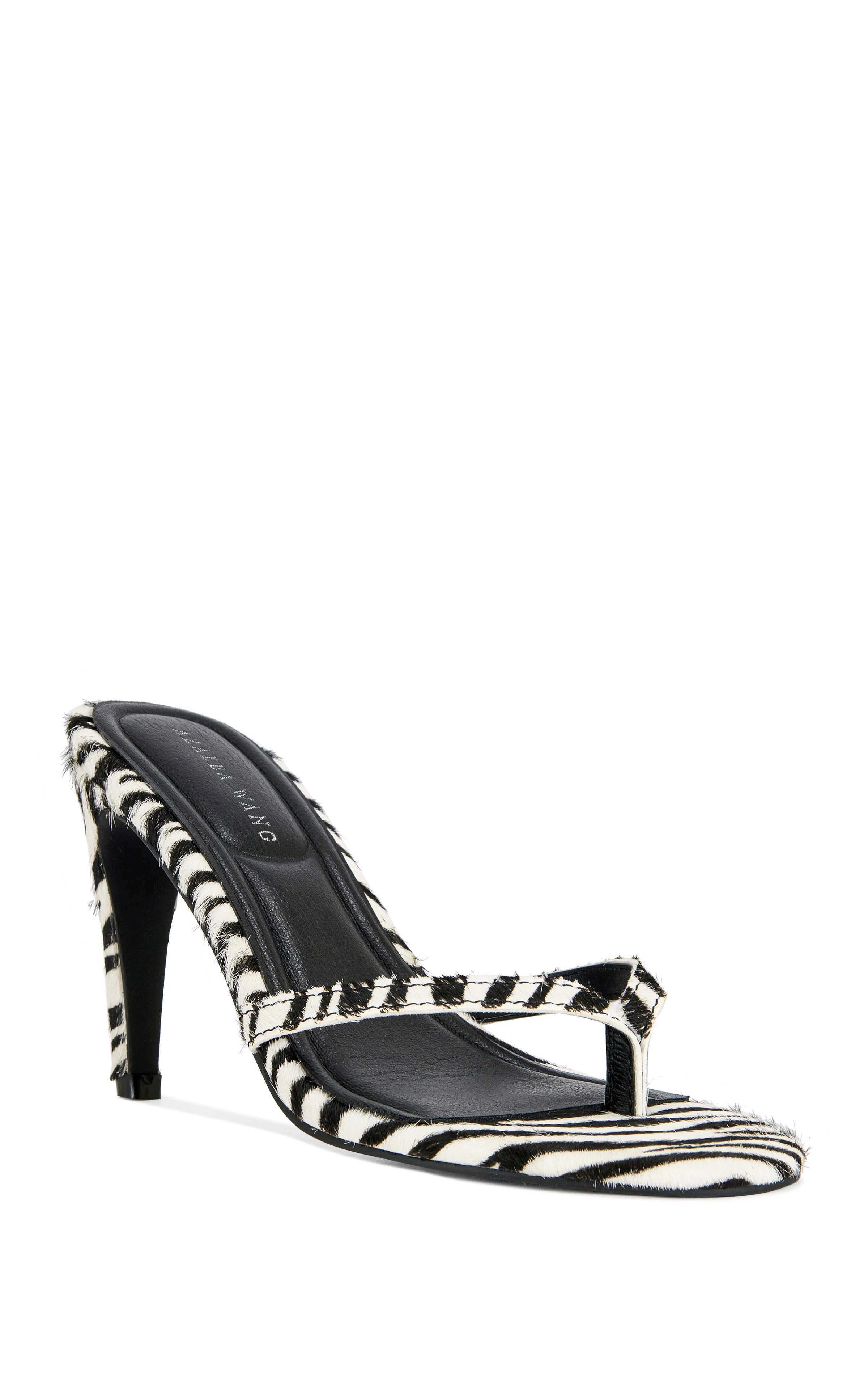 LEWIS-ZEBRA GENUINE CALF HAIR STILETTO SANDAL – Azalea Wang