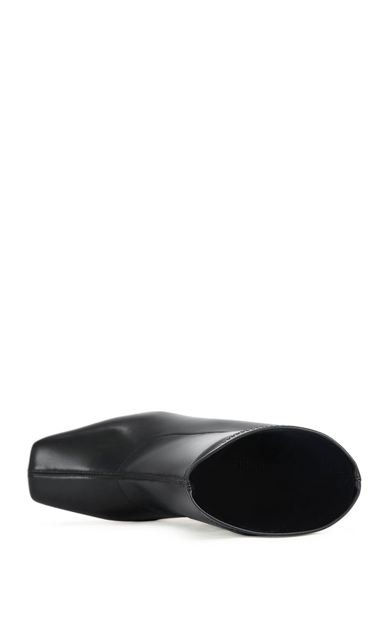 LIRRA-BLACK BLOCK HEELED PLATFORM WEDGE BOOTIE