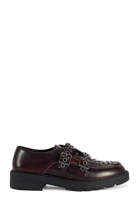 LOX-MERLOT GROMMET LOAFER