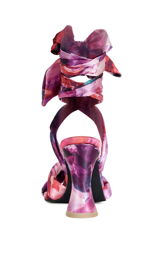 LULABELLE-PURPLE WRAP-AROUND SANDAL HEEL