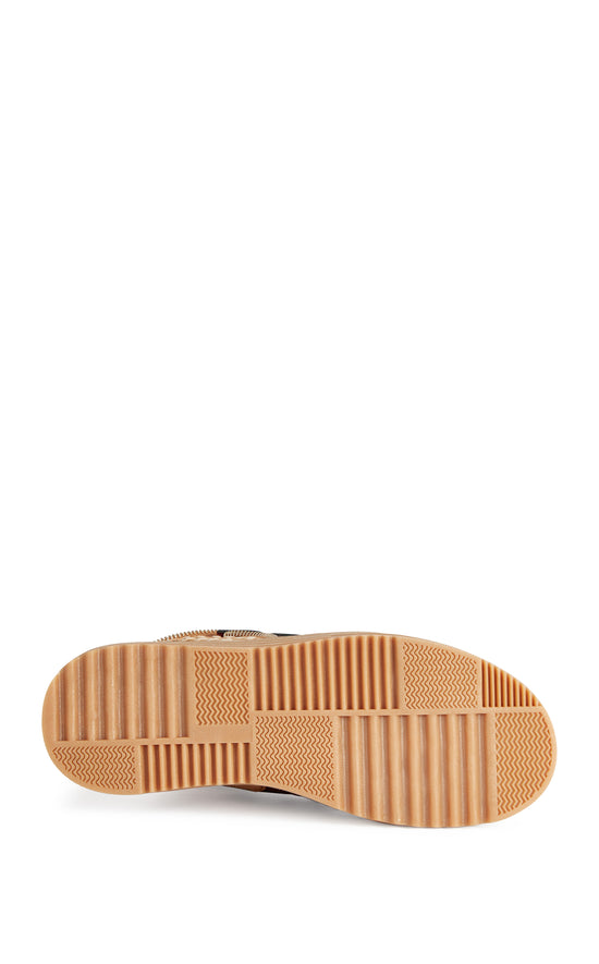 LUMUS-BURGUNDY WEDGE SNEAKER