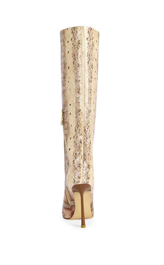 MADEYE-NUDESNAKE STILETTO BOOT