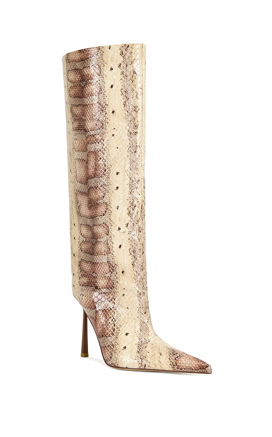 MADEYE-NUDESNAKE STILETTO BOOT