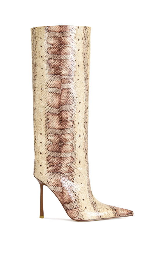 MADEYE-NUDESNAKE STILETTO BOOT