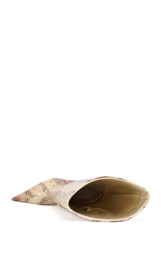 MADEYE-NUDESNAKE STILETTO BOOT