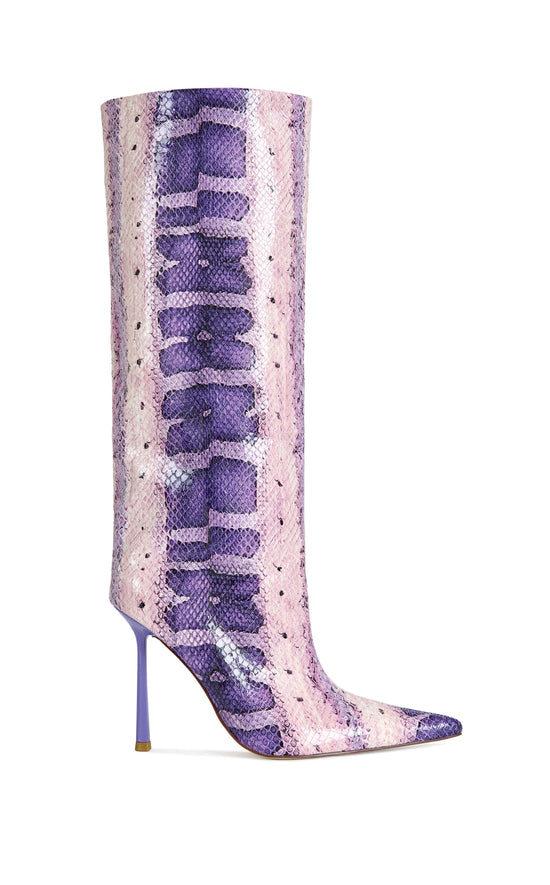 MADEYE-PURPLESNAKE STILETTO BOOT