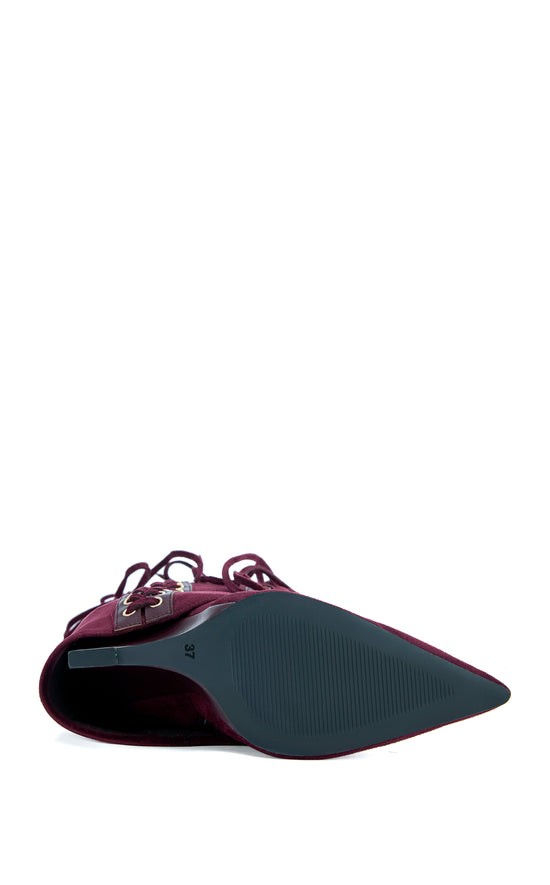 MANTEGNA-PLUM WEDGE BOOT