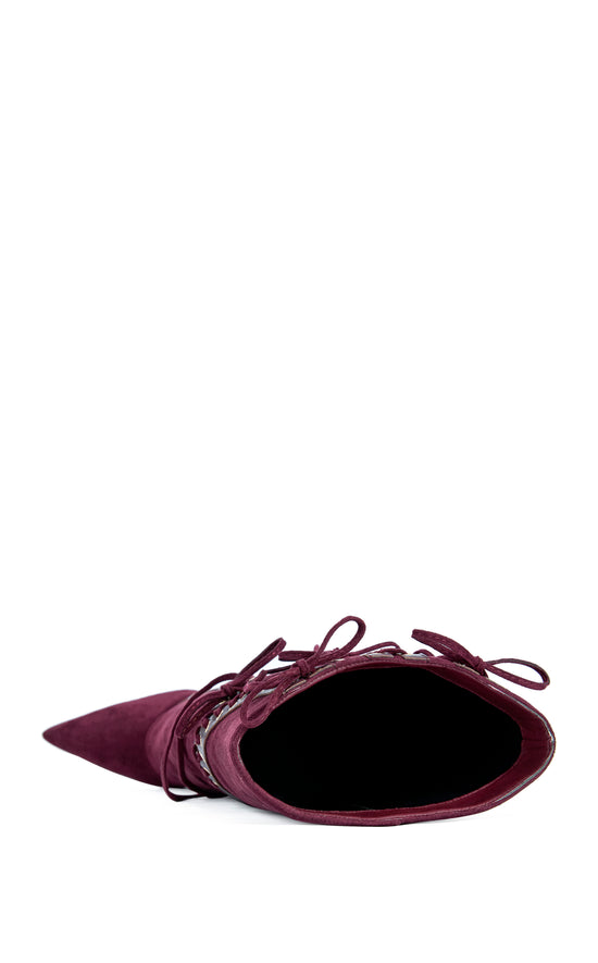 MANTEGNA-PLUM WEDGE BOOT