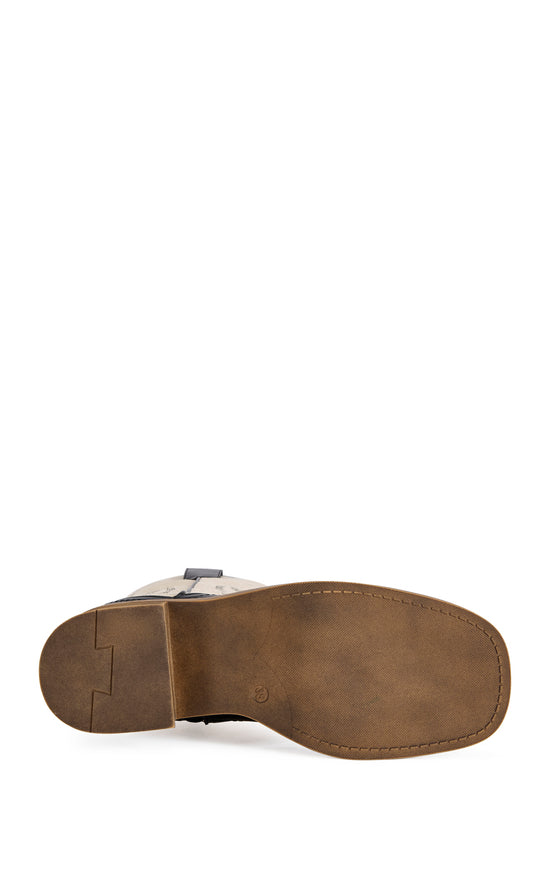 MARIANA-BLACKWHITE WESTERN BOOT