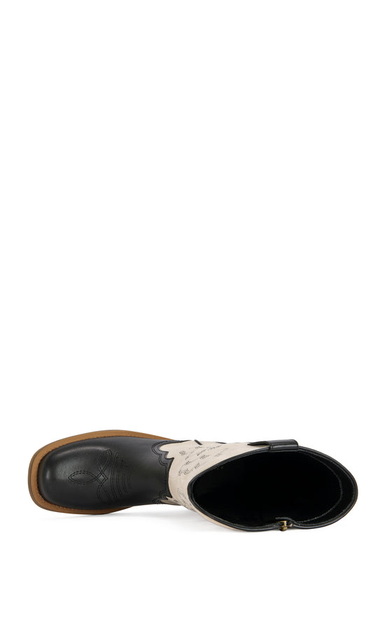 MARIANA-BLACKWHITE WESTERN BOOT