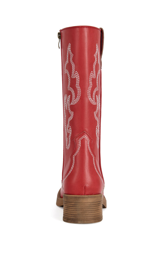 MARIANA-RED WESTERN BOOT