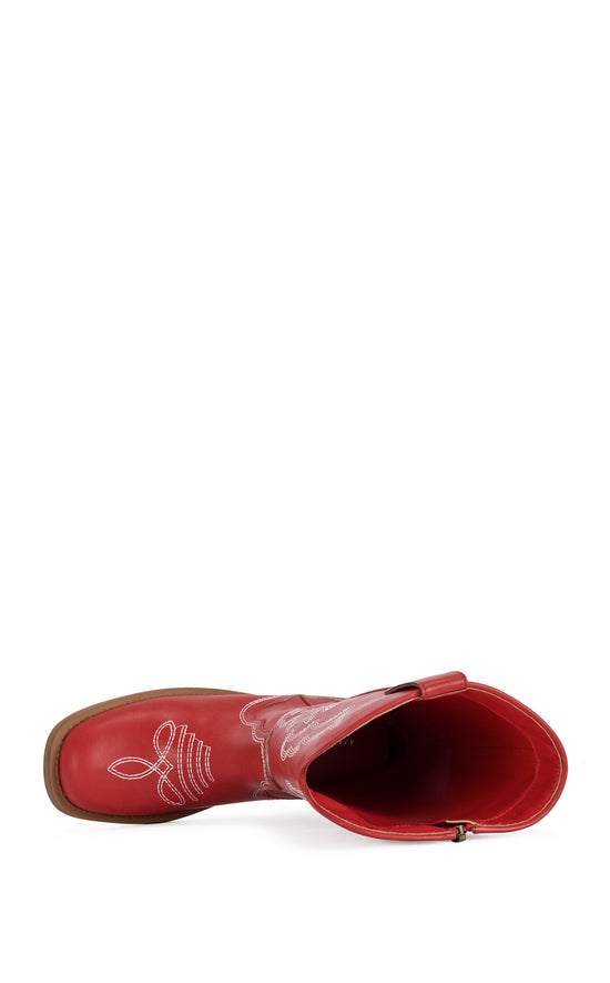 MARIANA-RED WESTERN BOOT