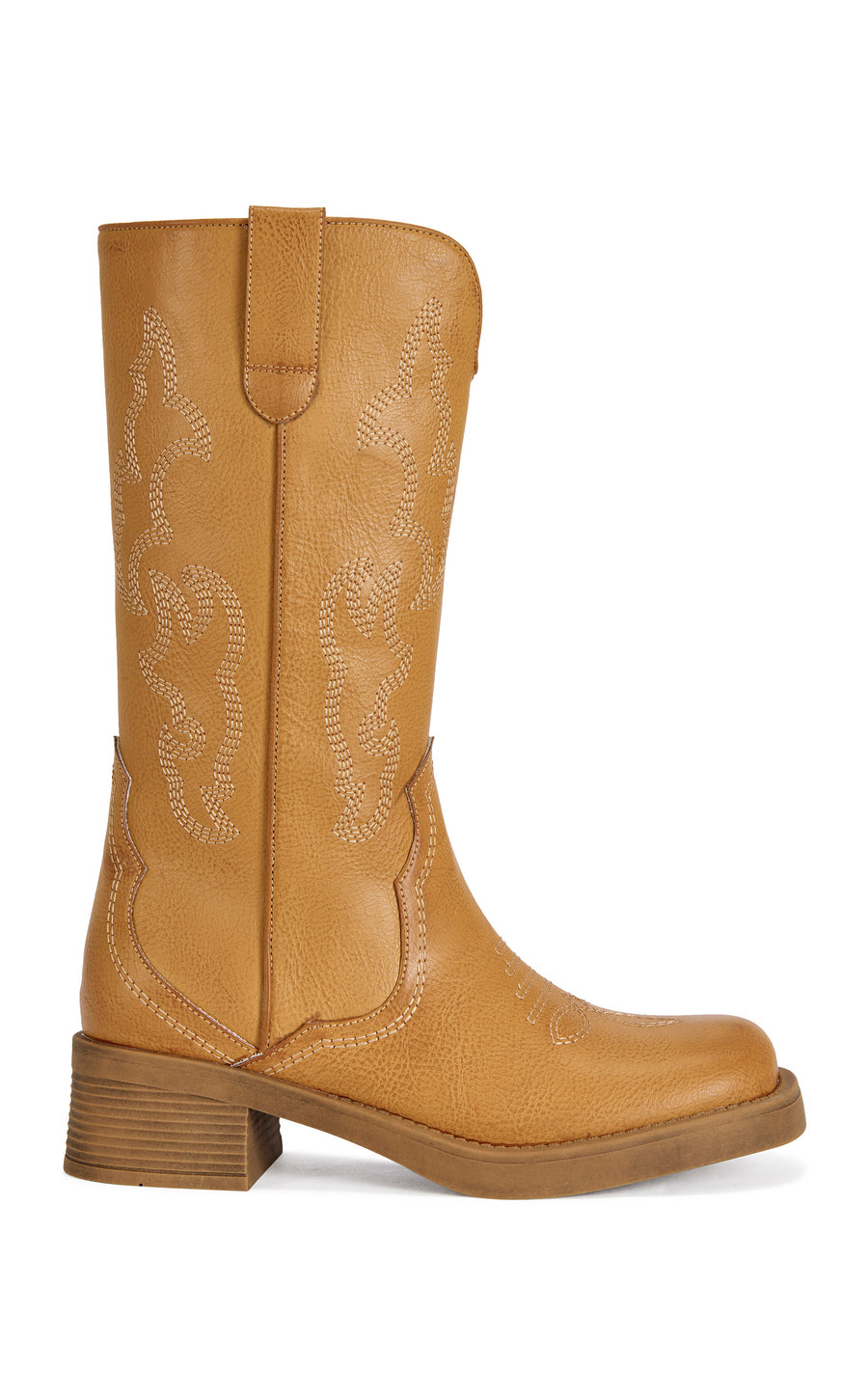 MARIANA-TAN FLAT BOOT | AZALEA WANG