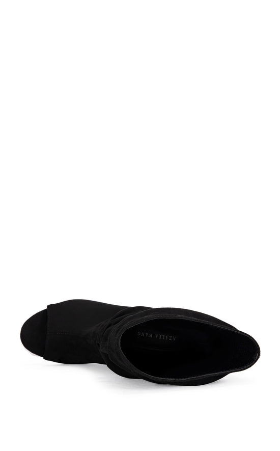 Azalea WANG Marin Bootie | Women's | Black | Size 9 | Boots | Slouch | Wedge Azalea WANG Marin Bootie | Women's | Black | Size 9 | Boots | Slouch | Wedge