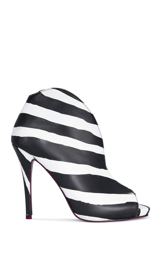 MARISOL-ZEBRA STILETTO BOOTIE