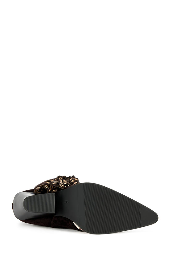 MCBRIDE-CHOCOLATE GENUINE LEATHER BLOCK BOOT