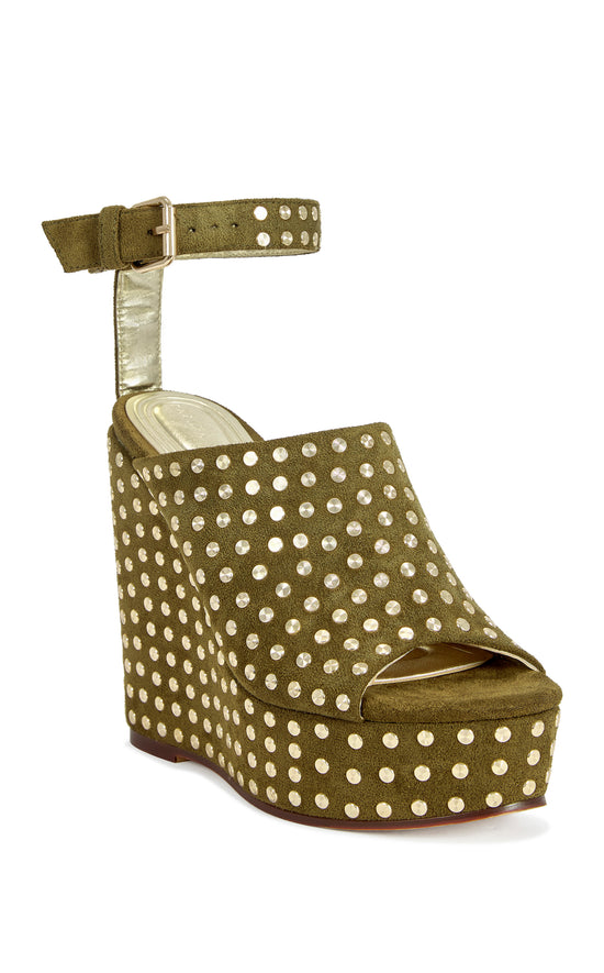 MIROVA-OLIVE PLATFORM WEDGE SANDAL