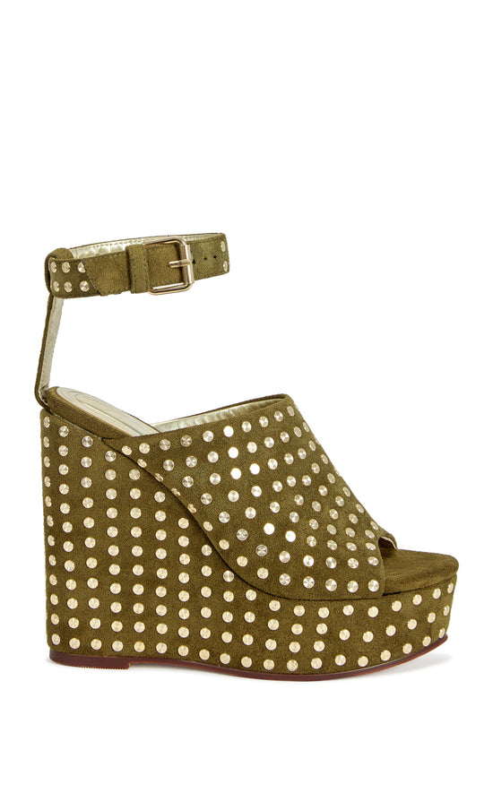 MIROVA-OLIVE PLATFORM WEDGE SANDAL
