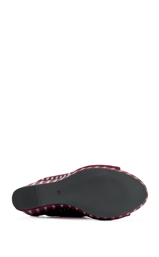 MIROVA-PLUM PLATFORM WEDGE SANDAL