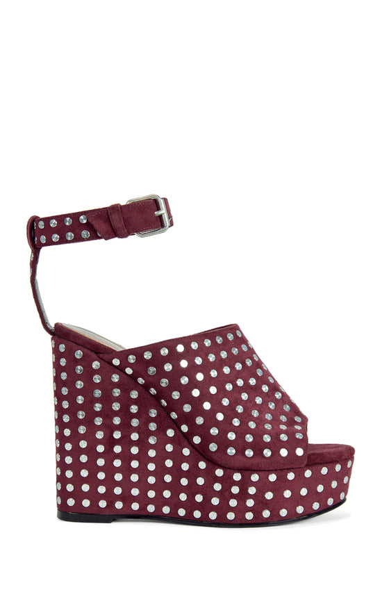 MIROVA-PLUM PLATFORM WEDGE SANDAL