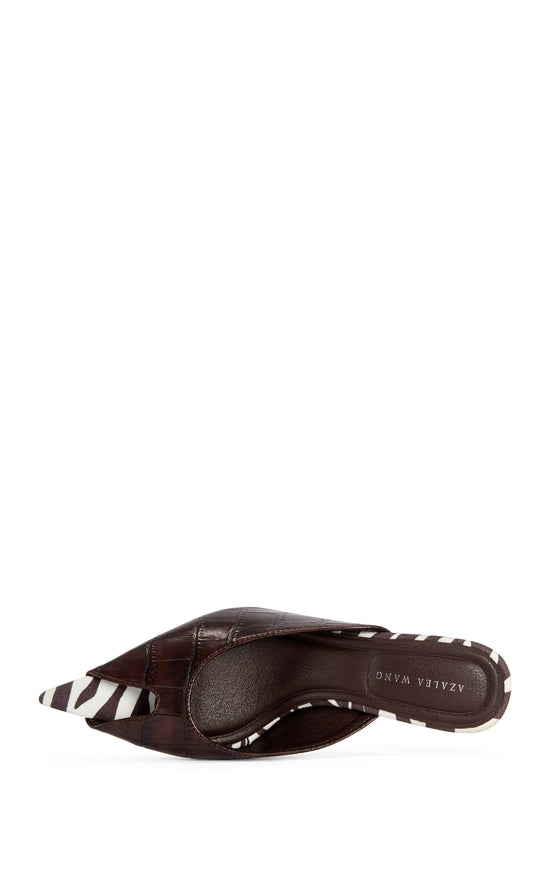 MONTSERRAT-BROWNCROC STILETTO PUMP