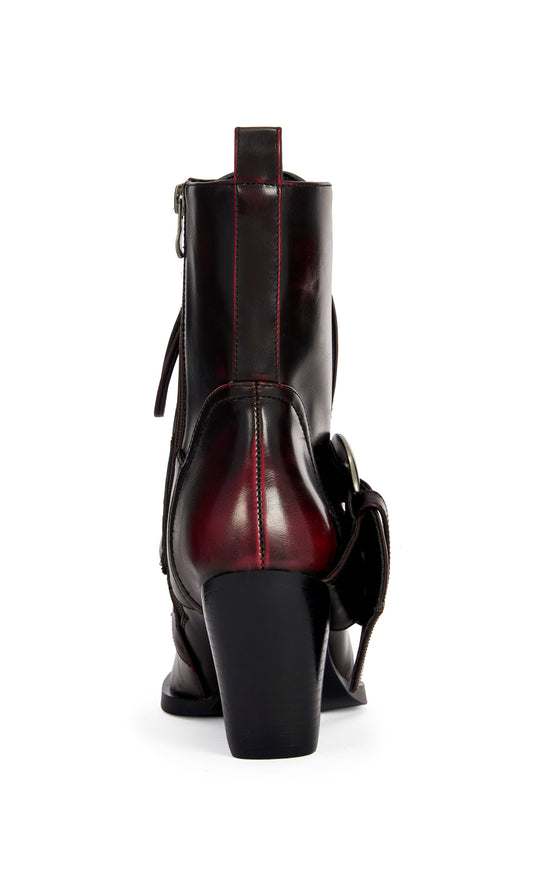 MORGAN-MERLOT BLOCK BOOTIE