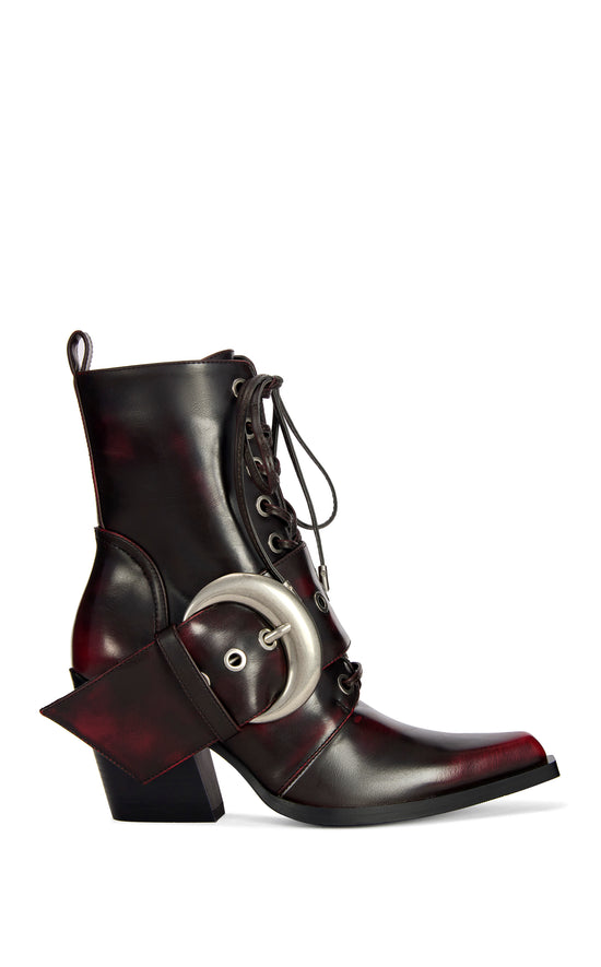 MORGAN-MERLOT BLOCK BOOTIE