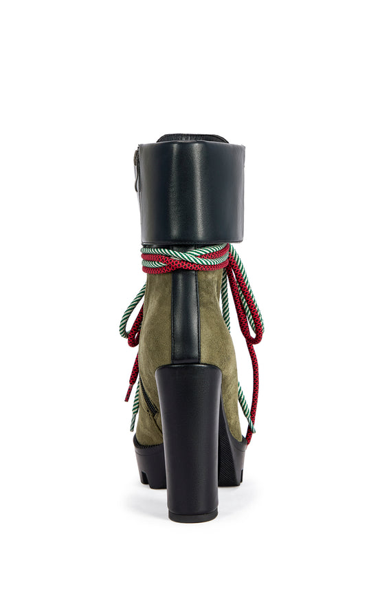 MUFFLER-GREENMULTI BLOCK BOOTIE