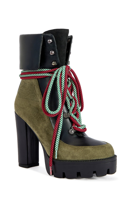MUFFLER-GREENMULTI BLOCK BOOTIE