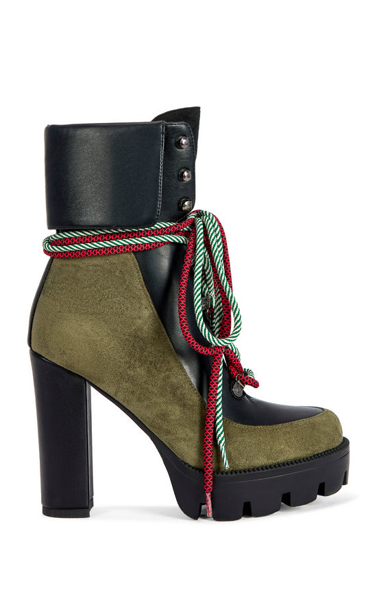 MUFFLER-GREENMULTI BLOCK BOOTIE