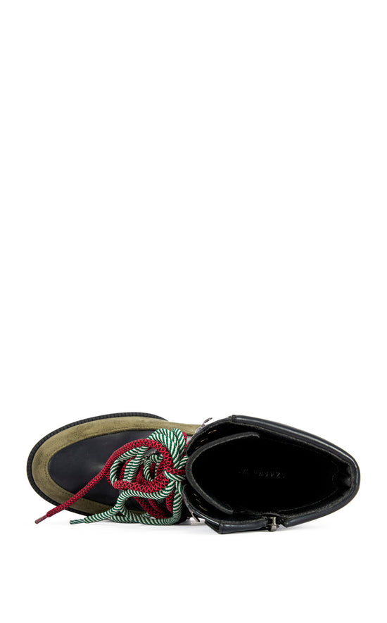 MUFFLER-GREENMULTI BLOCK BOOTIE