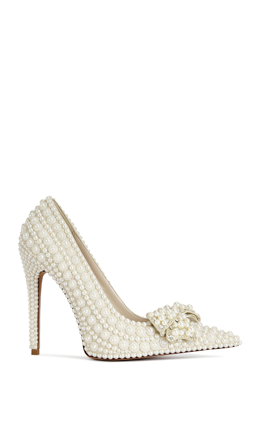 NAAMAH-WHITE PEARL STILETTO PUMP – Azalea Wang