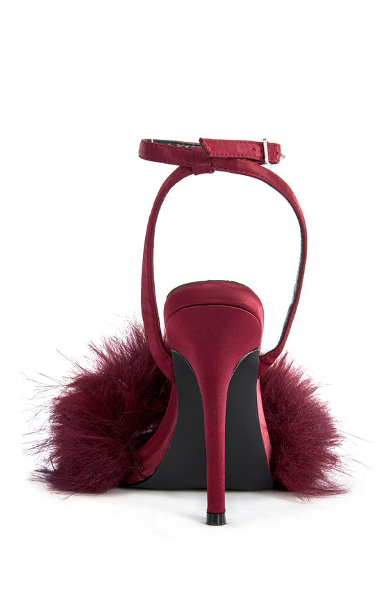 NADIA-BURGUNDY STILETTO SANDAL