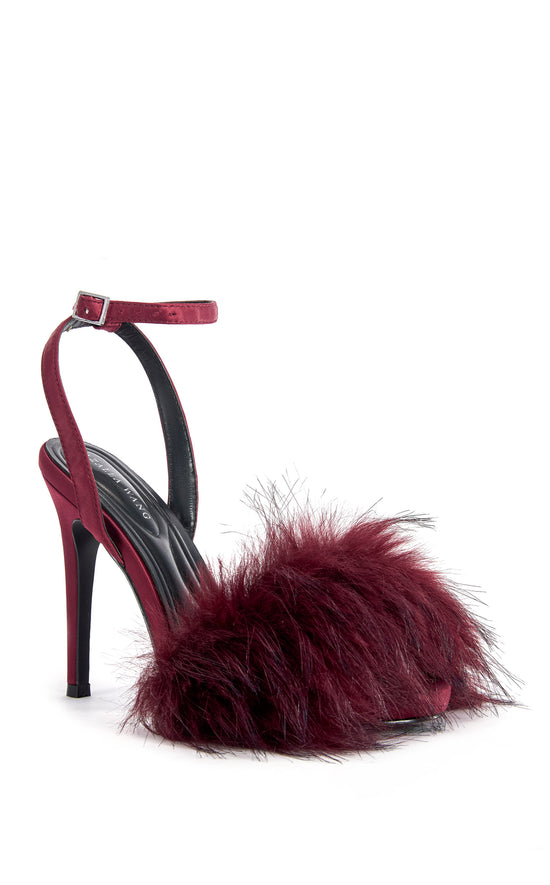 NADIA-BURGUNDY STILETTO SANDAL