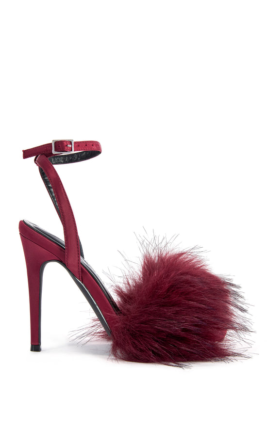 NADIA-BURGUNDY STILETTO SANDAL