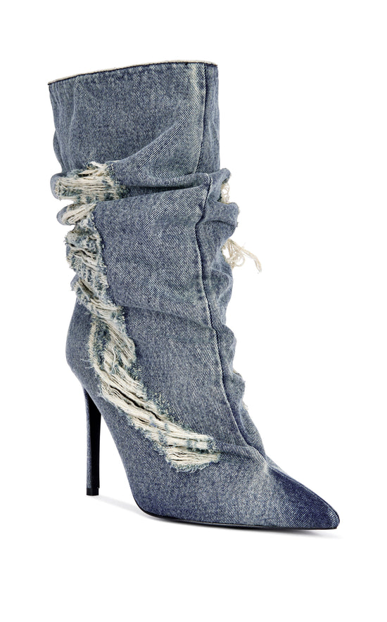 NAELIA-DENIM STILETTO BOOTIE